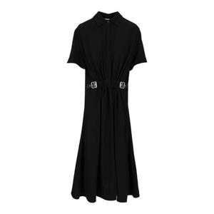 [LOEWE] 라프리마 여성 니 Length 스트레치 비스코스 원피스 S540Y09XTW1100 블랙 /8