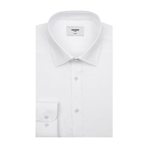 [레노마(셔츠)]폴리스판 트윌솔리드 긴소매 일반핏셔츠 RQSSG0013WH