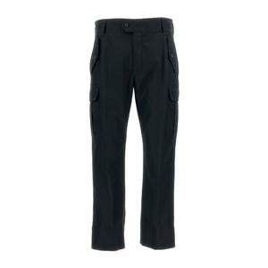 알렉산더맥퀸 블랙 코튼 스트레이트 카고 팬츠 857149QSACD 100