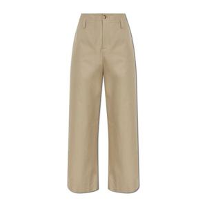 알렉산더맥퀸 싱글 플리츠 하이웨이스트 치노 팬츠 826441QSABY