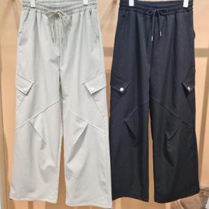 라티움 HC34 봄  국내생산 허리통밴드 카고일자통바지 T2613pt06