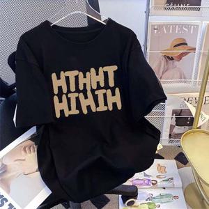 바운스 코드 프린팅 오버핏 반팔티 SD-250411 반팔티