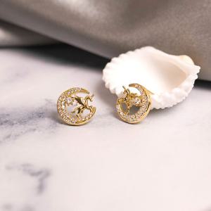 [폭스타일] [은침] 유니콘 문 귀걸이