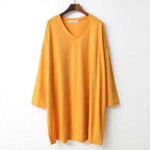 빅사이즈 임부복 NOA599M305 와이드브이무지면티 큰옷