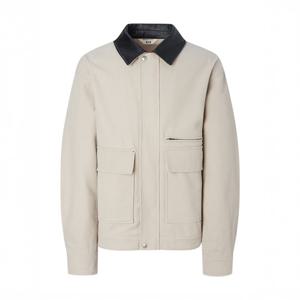 남성 HIS 가죽 카라 워크 자켓 HZJU5F803I1