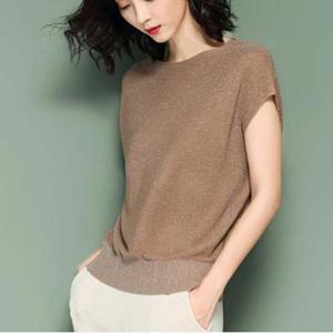 S18260 4컬러 반짝 반짝 펄사 니트 나시티 민소매티