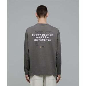 내셔널지오그래픽 NATIONALGEOGRAPHIC N243UTS920 빙하 컨셉 그래픽 긴팔 티셔츠 STONE GREY N243UTS920411N243UTS020411 328307