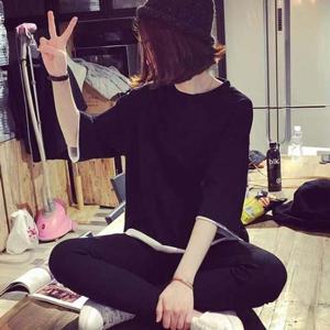 LEA-B158 레이어드 무지 티셔츠