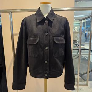 [파프리카]스웨이드 스캔카라 버튼 숏자켓 SK3JK914