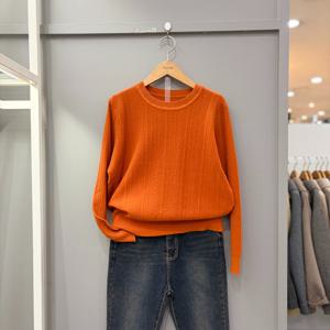 [무자크]라운드 기본 니트 MQ1KT14