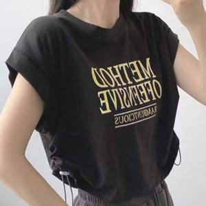 여성 옆셔링 민소매 티셔츠 ST2166 티셔츠