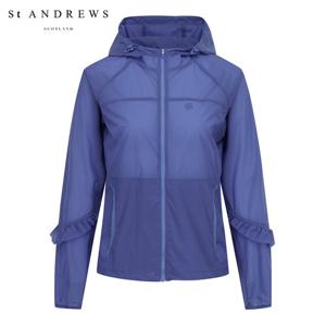 [세인트앤드류스] 여성 프릴 라인 후드 레인 점퍼 821E2JP301_VO