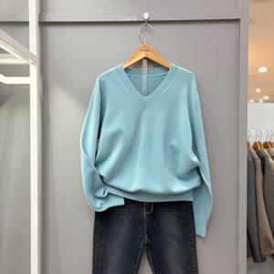 [무자크]브이넥 베이직 니트 MQ1KT06