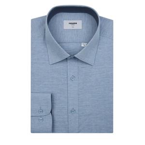 레노마셔츠 카치온 솔리드 슬림핏 긴소매 (RQSSL0108BU)
