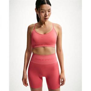 NIKE 나이키 프로 심리스 여성 라이트 서포트 패드 스포츠 브라 - 씨 코랄 IB9844-897 1713676