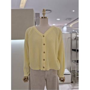 [AB.F.Z] 브이넥 골지 니트 가디건 (KSA1HY54B)