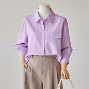 [커스텀에이블] 절개 포켓 루즈핏 셔츠_T2602BL022A