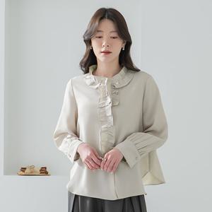 엄마옷 마담4060 클래씨마담 러플라인블라우스 데일리 중년여성-ZBL2602001-