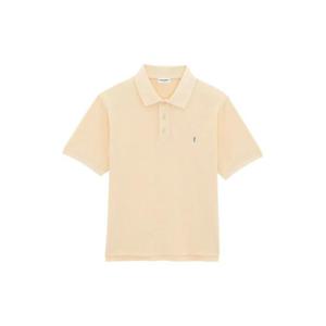 생로랑 반팔 티셔츠 713901Y37HC7265 YELLOW