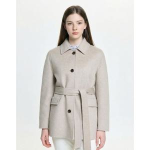 헤지스 여성 26SS 인기급상승 핸드메이드 하프 코트 라이트베이지 HSCO6A101I1