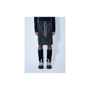 25 FW 몽클레어 남성 드로스트링 미디 킬트 쇼츠 mcs0363014blk
