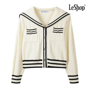 [르샵]라인 세라 카라 실버 버튼 가디건 BQ2KC002A