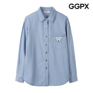 [지지피엑스]삼각 포켓 데님 셔츠 GQ2SH019F