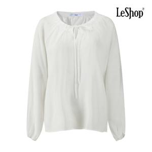 [르샵]핀턱 스트링 리본넥 블라우스 BQ2BL004A