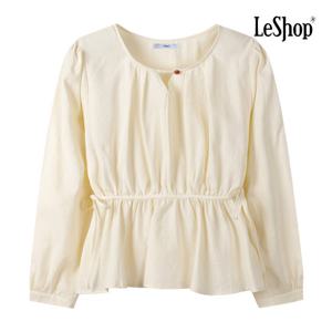 [르샵]허리 더블 리본 링클 블라우스 BQ2BL012A