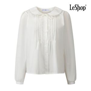 [르샵]둥근 카라 리본넥 핀턱 블라우스 BQ2BL014A