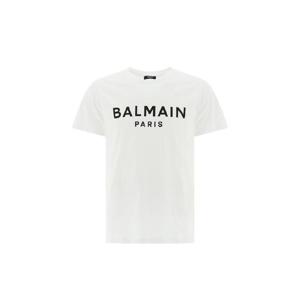 Balmain 로고 프린트 크루넥 티셔츠 WH0EF000B151 GAB TP973379704