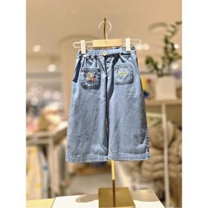 블루독베이비 10 26SS신상(BL)플라워와일드데님팬츠(돌 조카선물) (14611441006)