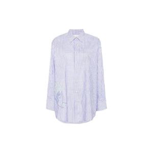 25 FW 포르테포르테 문 자수 체크 셔츠 12356MYSHIRT TP432633770