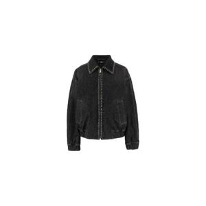 25 FW 베르사체 스터드 지퍼 데님 재킷 10230671A16477 TP450032522