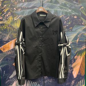 [르니앤맥코이]소매리본큐빅리본포인트셔츠MN04BL024_IC