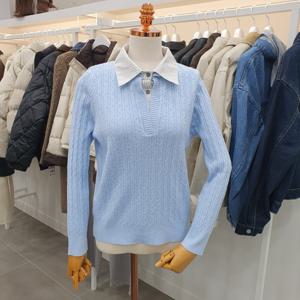 [클리지]카라셔츠니트 CQ2WKT1961F_SH