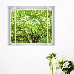 아트박스/꾸밈 cw294-꽃피는나무_창문그림액자(중형)