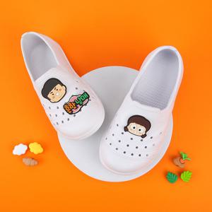 흔한남매 베이직 실내화(화이트)/유치원 실내화 초등 학생 학교 유아 어린이 신학기 아기 아동 층간소음 키즈