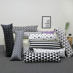 [르헤브] 북유럽풍 순면 롱쿠션 (35x100)-솜포함