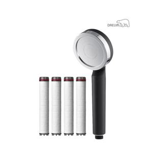 대림바스 디클린 필터 샤워기 와이드형(블랙)+필터(4개입) SET