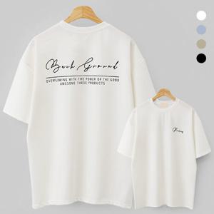 [엠엔씨][MNC] 분또백그라운드 오버핏 반팔티 (MDVT940PA)