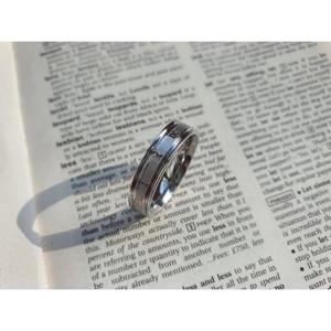 [노블른] 써지컬 스틸 화이트 로마숫자 반지