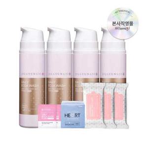 [선물세트][질경이] 홈쇼핑 부문 1등 여성청결제 데일리 에코아 워시 골드폼 150g x4개+페미닌 티슈 x3개+팬티라이너+젤샘플 x2개