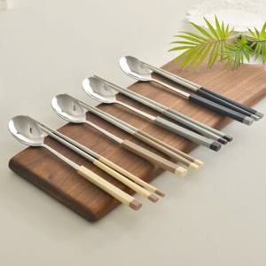 2인+2인 한식 스텐 수저세트 숟가락 젓가락 유아 어린이 커트러리