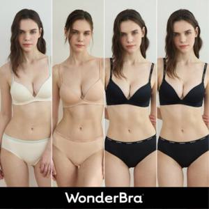 [10,000원 비밀쿠폰][Wonderbra] 투톤 노와이어 브라팬티 8종세트