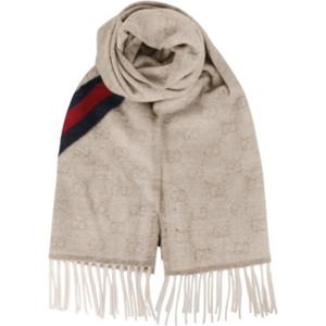 구찌 GG 웹 울 머플러 570603 3G200 9568 베이지