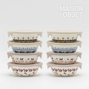 [멤버스쿠폰적용가 9,900원] 프라카 폴란드풍 도자기 냉동밥용기 350ml 2P 세트