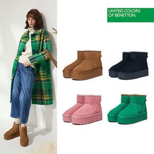 [베네통][베네통]BENETTON 천연가죽 양털 부츠_638041