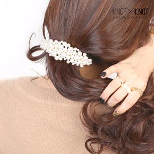 [KNOTXKNOT] 국내제작 고퀄 진주 송송 자동핀