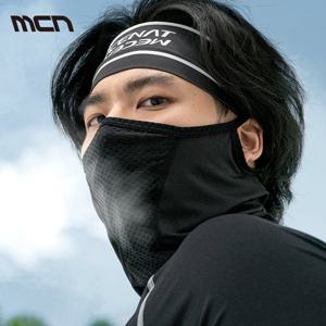 MCN 자외선차단 쿨 매쉬 스포츠 골프 자전거 마스크 넥워머 블랙
